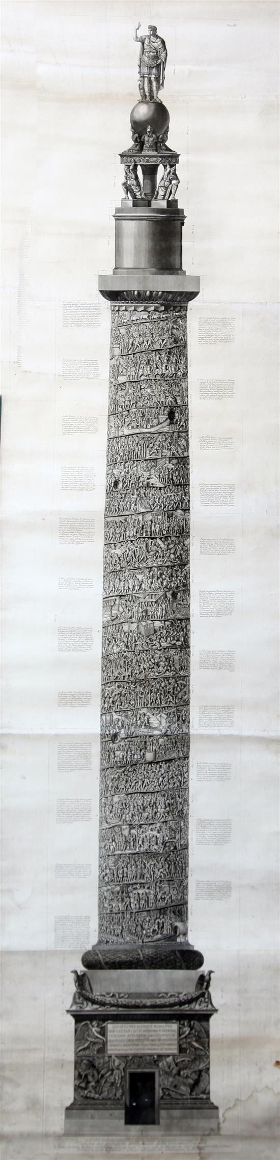 Giovanni Battista Piranesi (1720-1778) Veduta del Prospetto, Principalé della Colonna Trajana and Veduta del Prospetto Principalé della